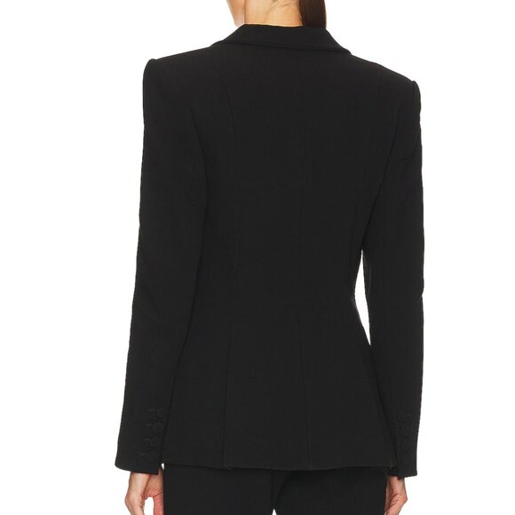 NEW SANS FAFF Sloan Structured Blazer Jacket in Black - Large L - Picture 3 of 3